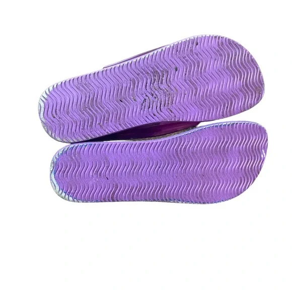 Naughty Monkey Pink Purple Jelly Sandals Flip Flops Slides Shoes size 8.5 - Picture 9 of 9